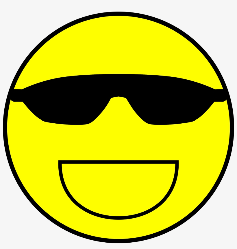 This Free Icons Png Design Of Cool Smiley - Emoticons Vector, transparent png download
