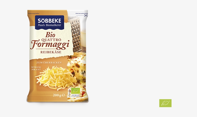 Organic Cheese Mixture Grated, Minimum 48 % Fett I - Söbbeke, transparent png download