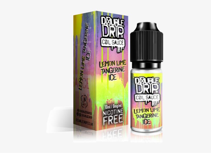 Double Drip Lemon Lime Tangerine Ice E-liquid 10ml - Cosmetics, transparent png download