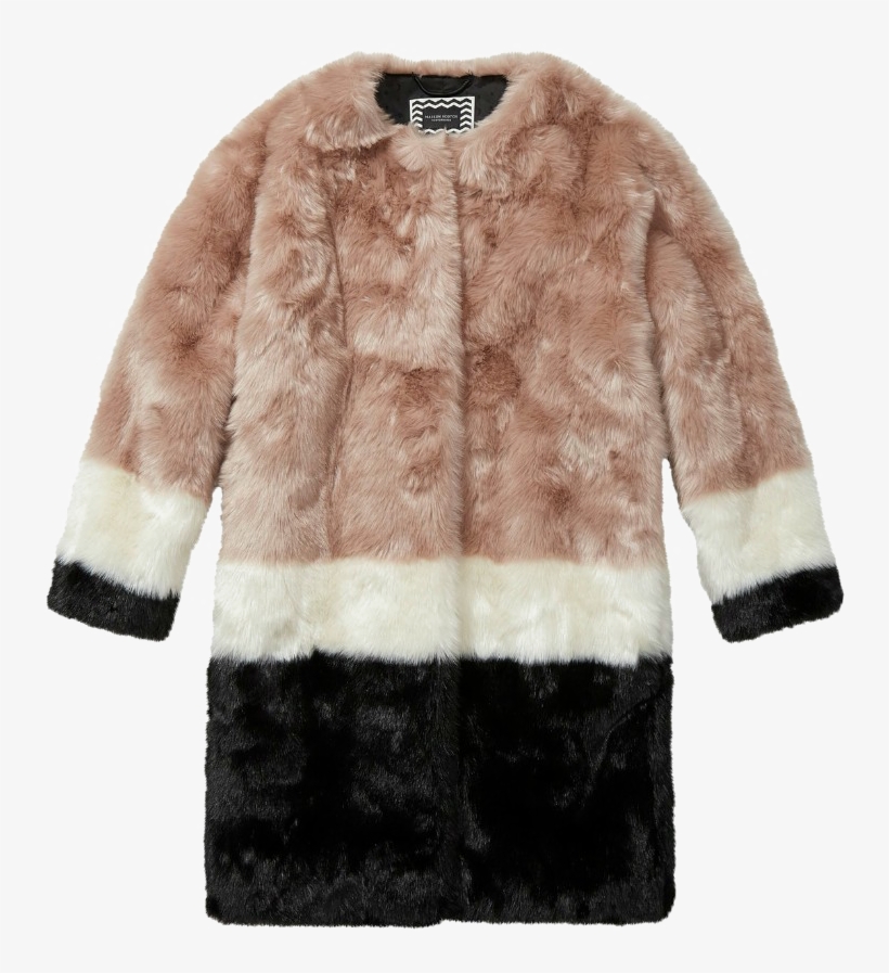 Scotch Soda Fake Fur Coat, transparent png download