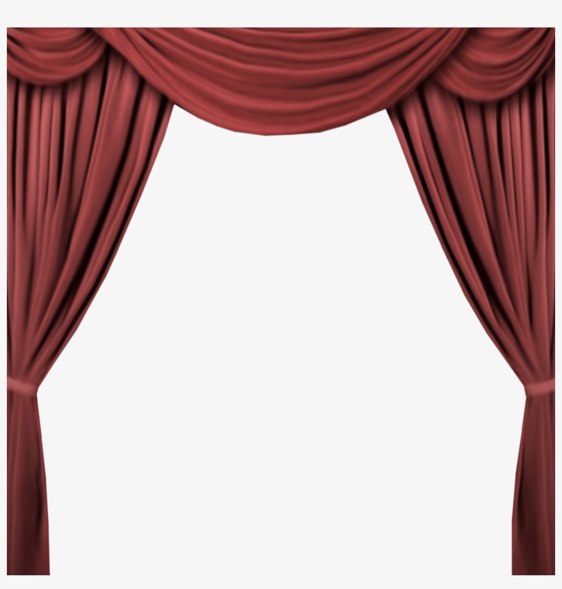 Transparent Red Stage Curtains - Шторы На Прозрачном Фоне, transparent png download