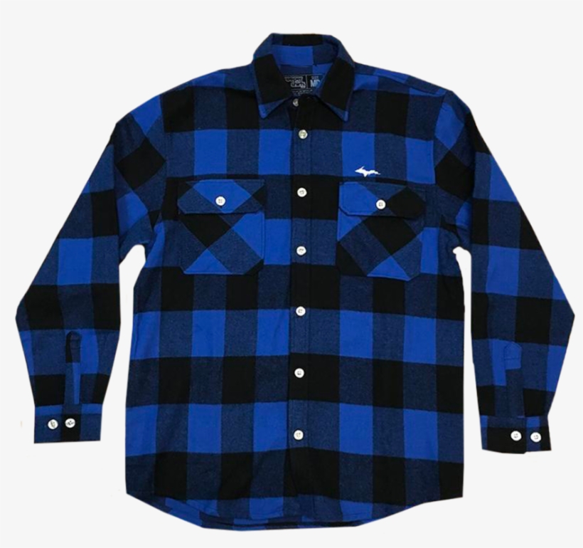 Silhouette" Blue Buffalo Plaid Extra Heavyweight Flannel, transparent png download