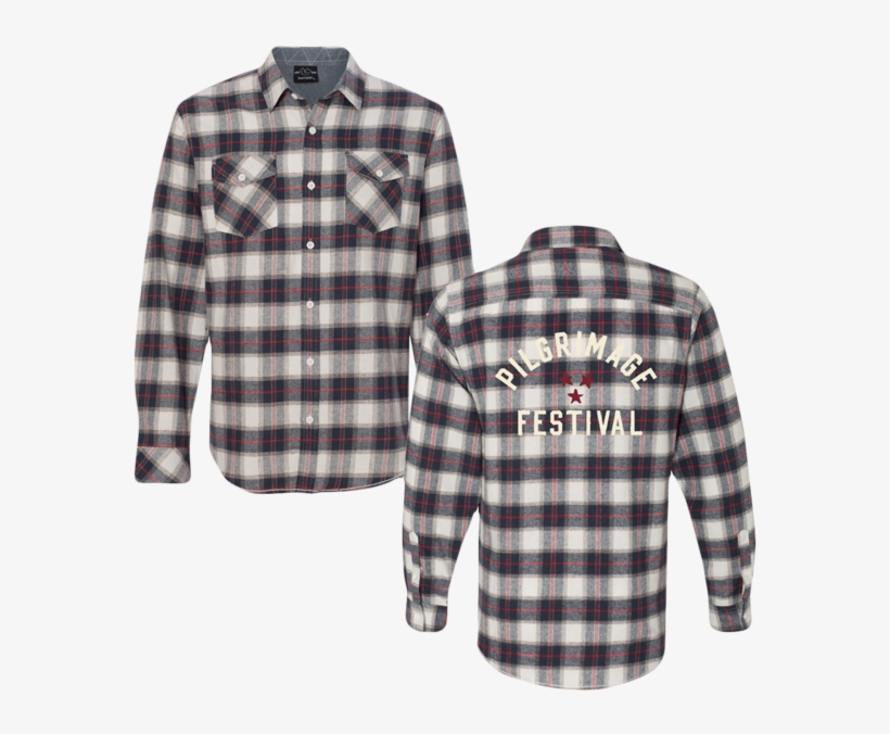 Tri Star Embroidered Flannel - Shirt, transparent png download