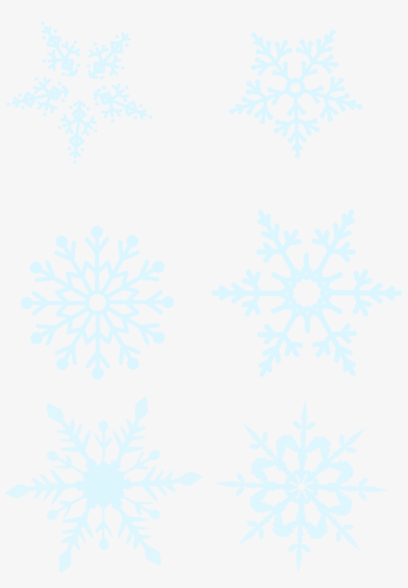 Blue Snowflakes Winter Commercial Elements Png And, transparent png download