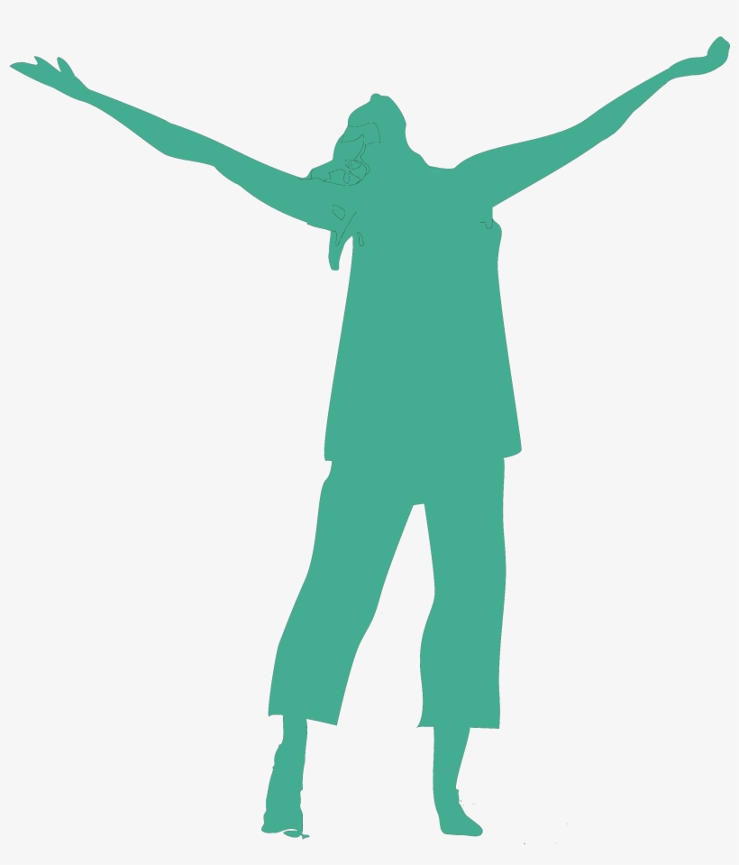 Videospeler - Praise Silhouette Png, transparent png download