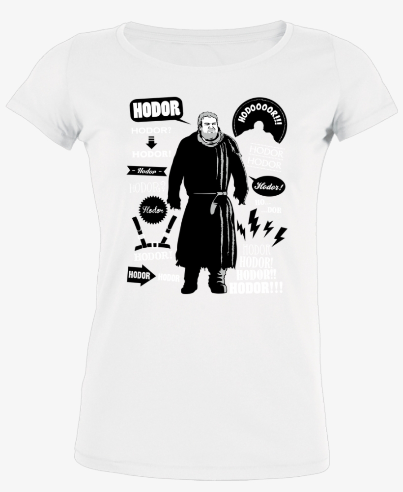 Olipopart Hodor Quotes T-shirt Stella Loves Girlie, transparent png download