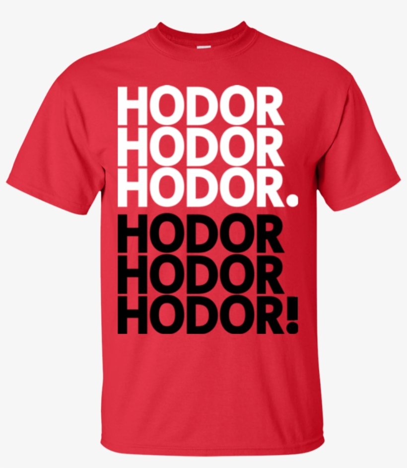 Get Over It Hodor T-shirt - Feeder Find The Colour, transparent png download