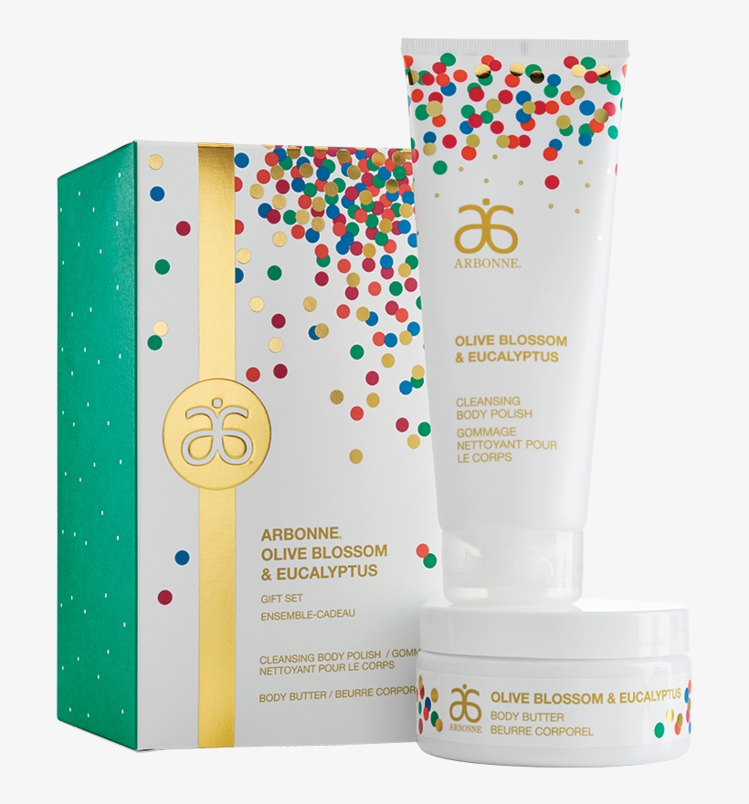 Holiday 2017- Arbonne Olive Blossom & Eucalyptus Gift - Arbonne Olive Blossom And Eucalyptus Gift Set, transparent png download