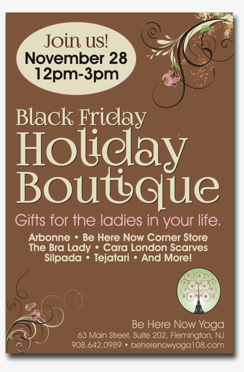 Bhny Holiday Boutique Flyer Shadow - Flyer, transparent png download