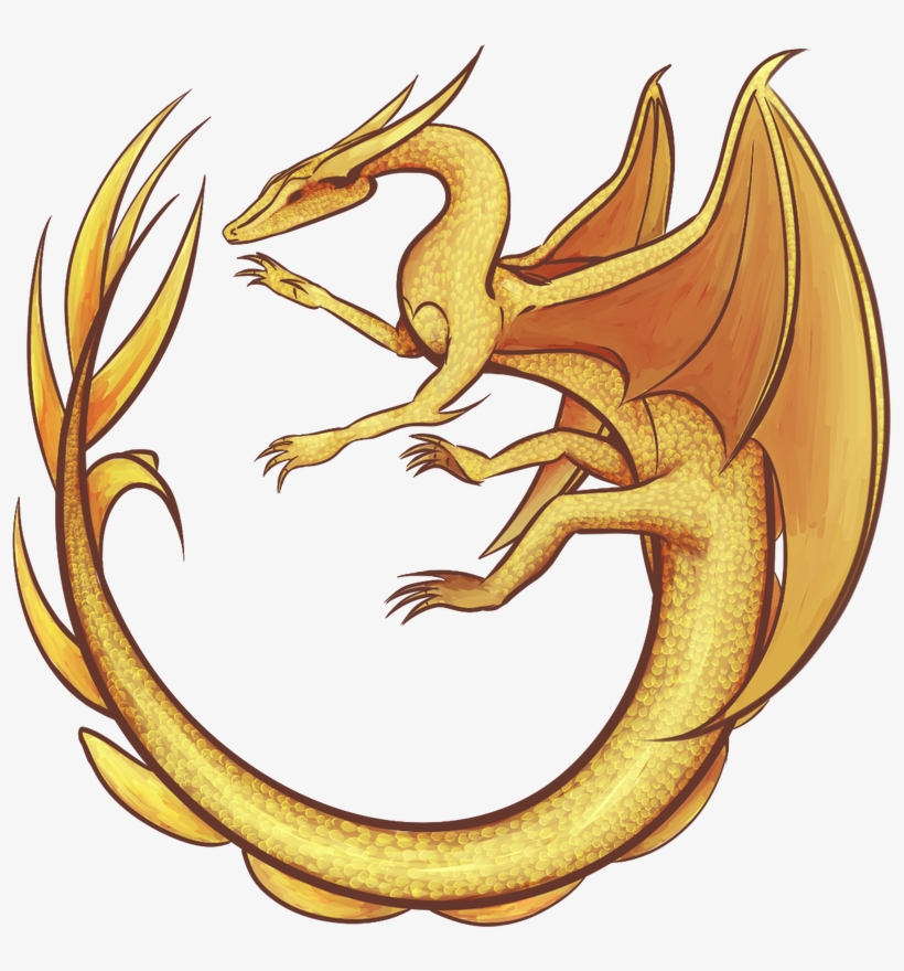 797 X 800 6 - Golden Dragon No Background, transparent png download
