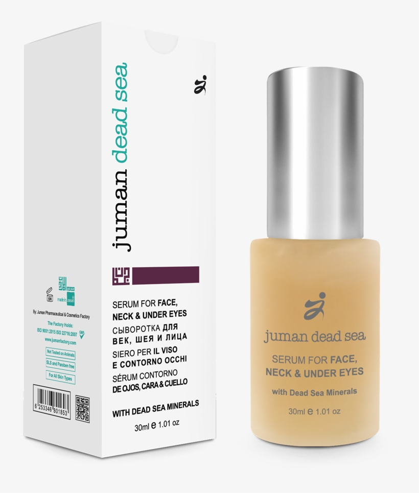 Serum For Face, Neck & Under Eyes With Dead Sea Minerals - Cosmetics, transparent png download