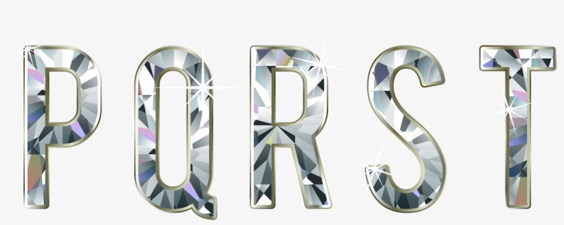 Diamond Alphabet Material Dazzling Vexel Vector Letter - Letras Con Diamantes Png, transparent png download