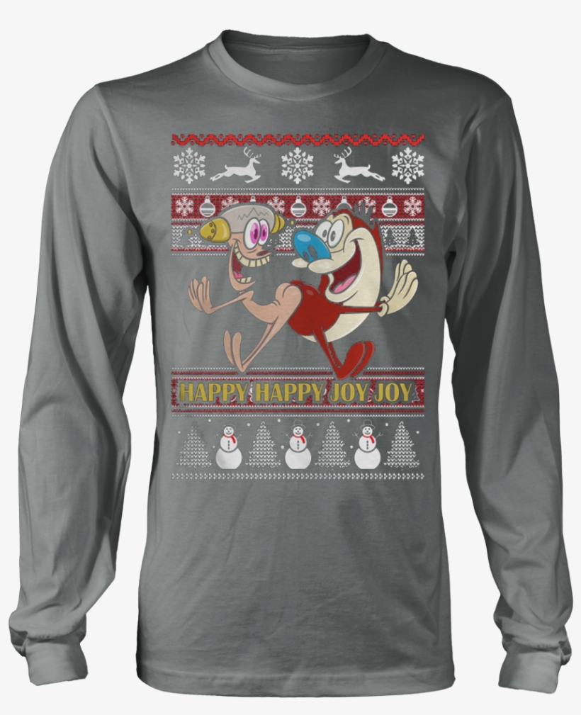 Ugly Christmas Sweatshirt Ren Stimpy - Person's A Person No Matter How Small Shirt, transparent png download