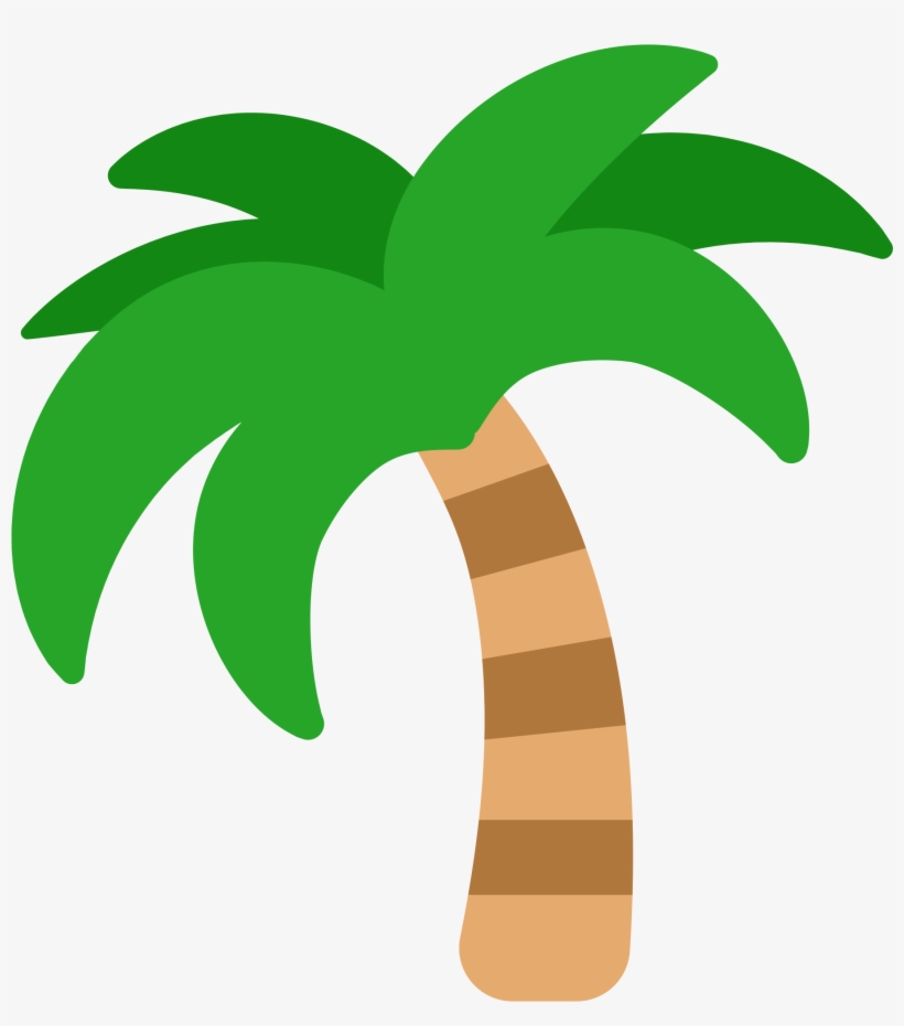 19 Emoji Clip Black And White Plant Huge Freebie For - Clip Art Transparent Palm Tree, transparent png download