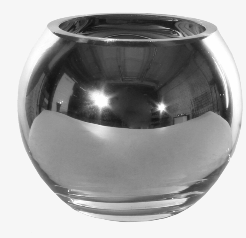 Vase Ball Silver - Vase, transparent png download