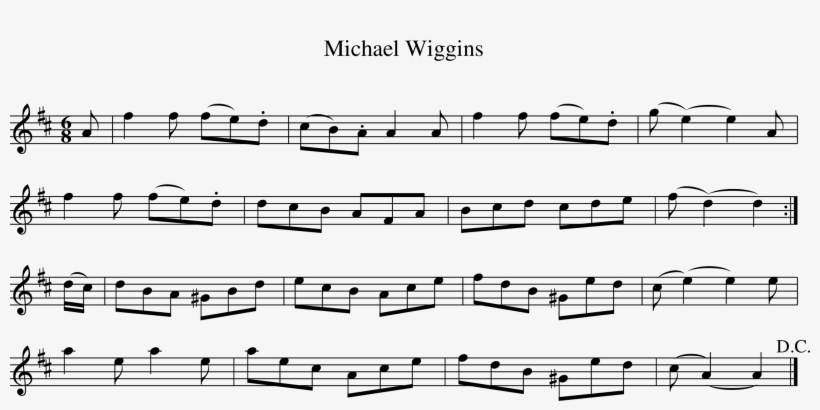 Michael Wiggins M - Masons Apron Bagpipe Sheet Music, transparent png download
