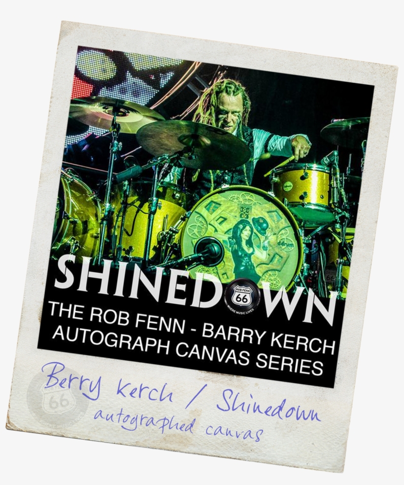 Shinedown<br>barry Kerch Autographed Canvas - Cw, transparent png download