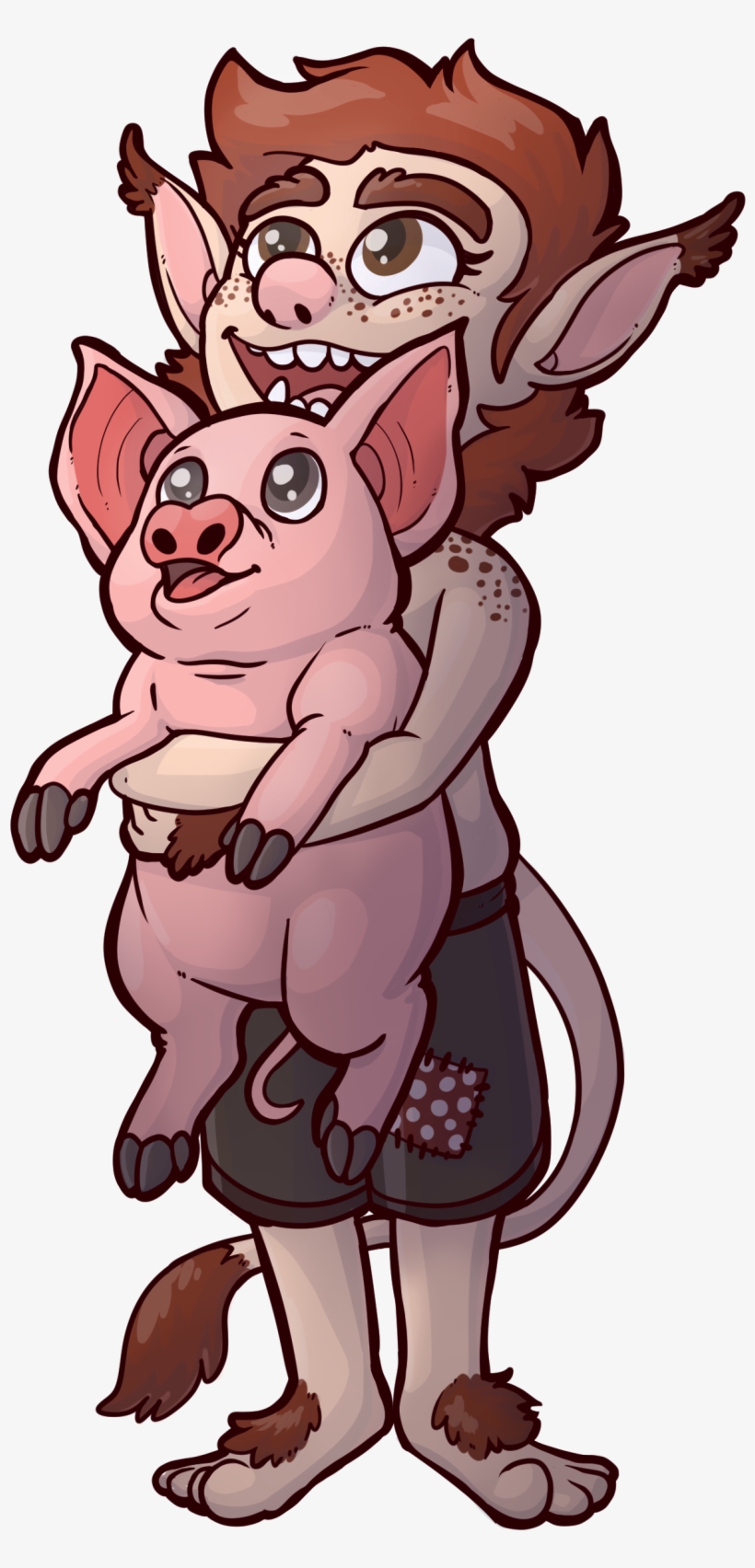 Troll And Pig - Pig And Troll, transparent png download
