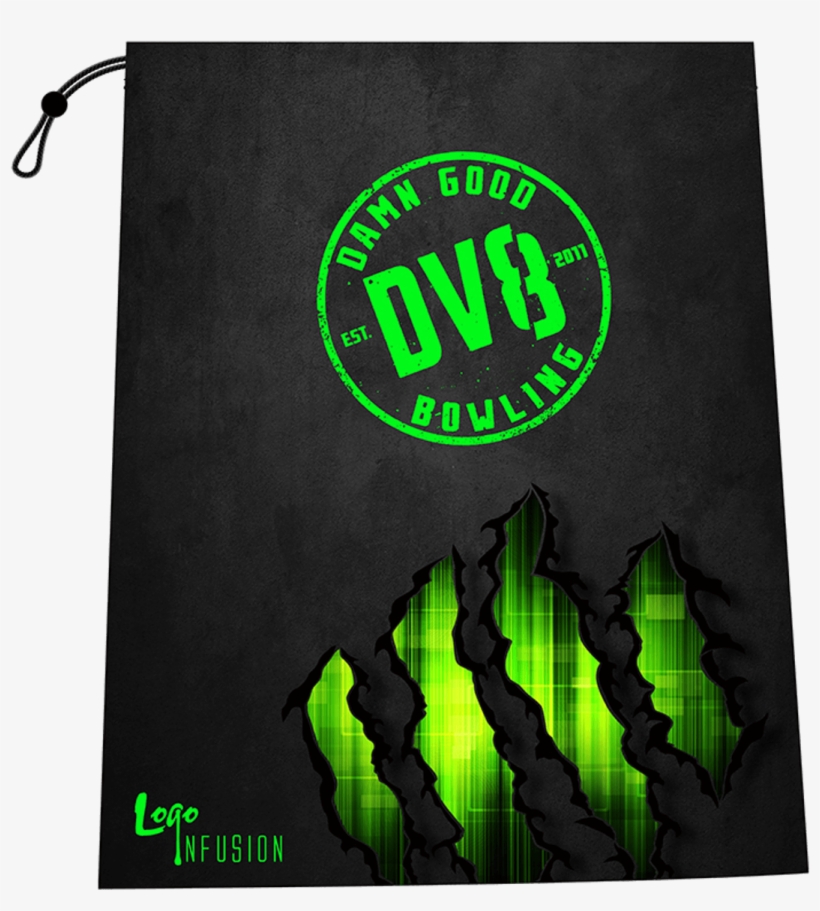 Dv8 Green Claw Grunge Shoe Bag - Ten-pin Bowling, transparent png download