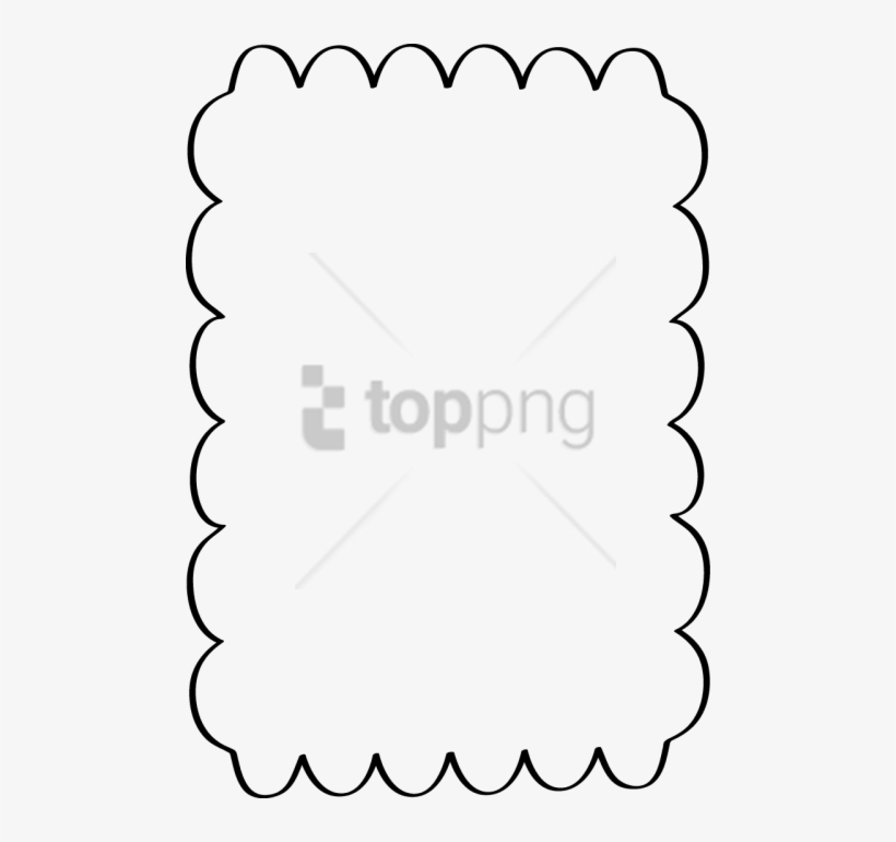 Free Png Line Borders Png Png Image With Transparent - Scalloped Border, transparent png download