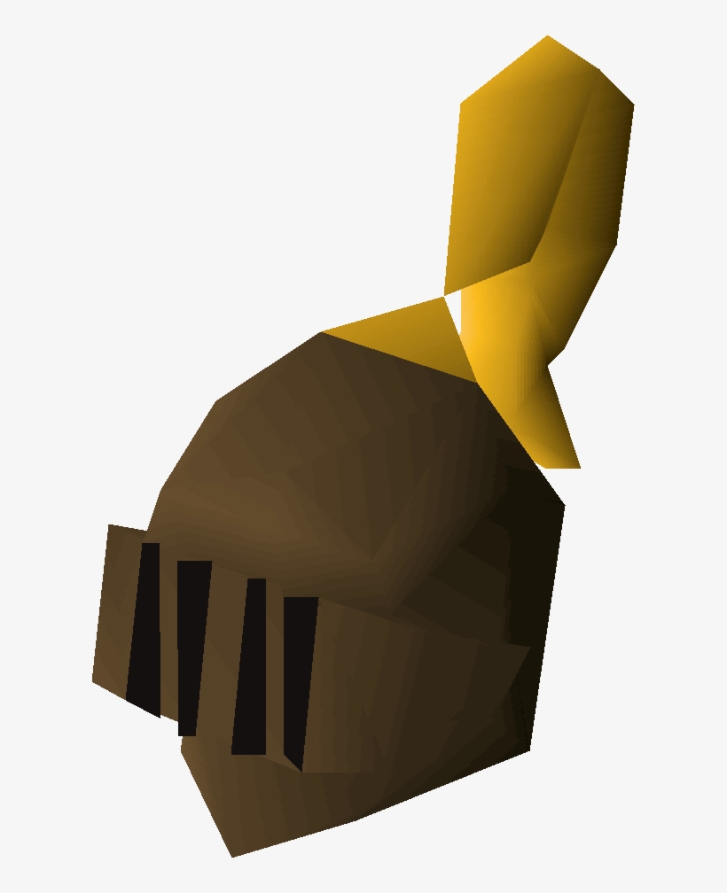 A Bronze Full Helm Is The Gold-trimmed Version Of A - Runescape Iron Full Helm, transparent png download