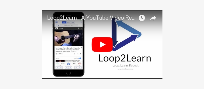 Loop Learn App Slow Down Any Video - Online Advertising, transparent png download