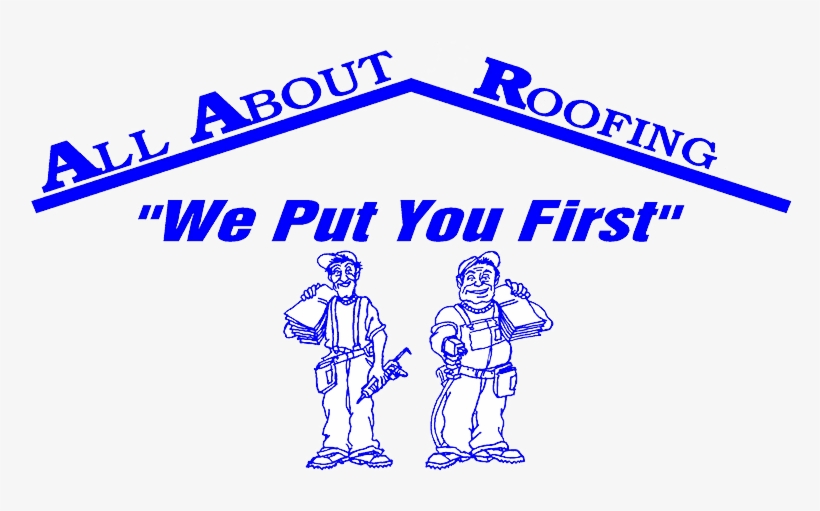 All About Roofing Logo - Illustration, transparent png download