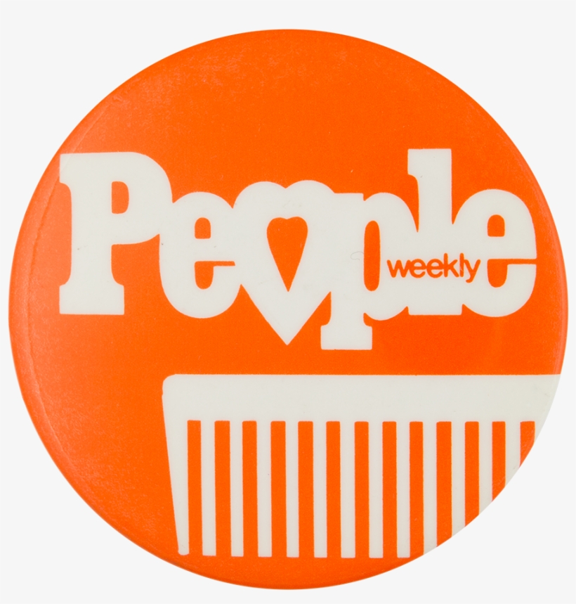 People Weekly Orange Advertising Button Museum, transparent png download