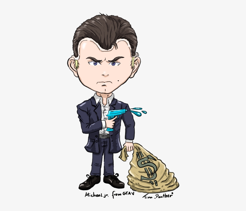 Gtav Child Michael De Santa By Tinapanther - Cartoon, transparent png download