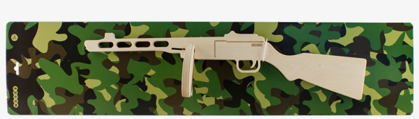 Wooden Submachine Gun - Assault Rifle, transparent png download