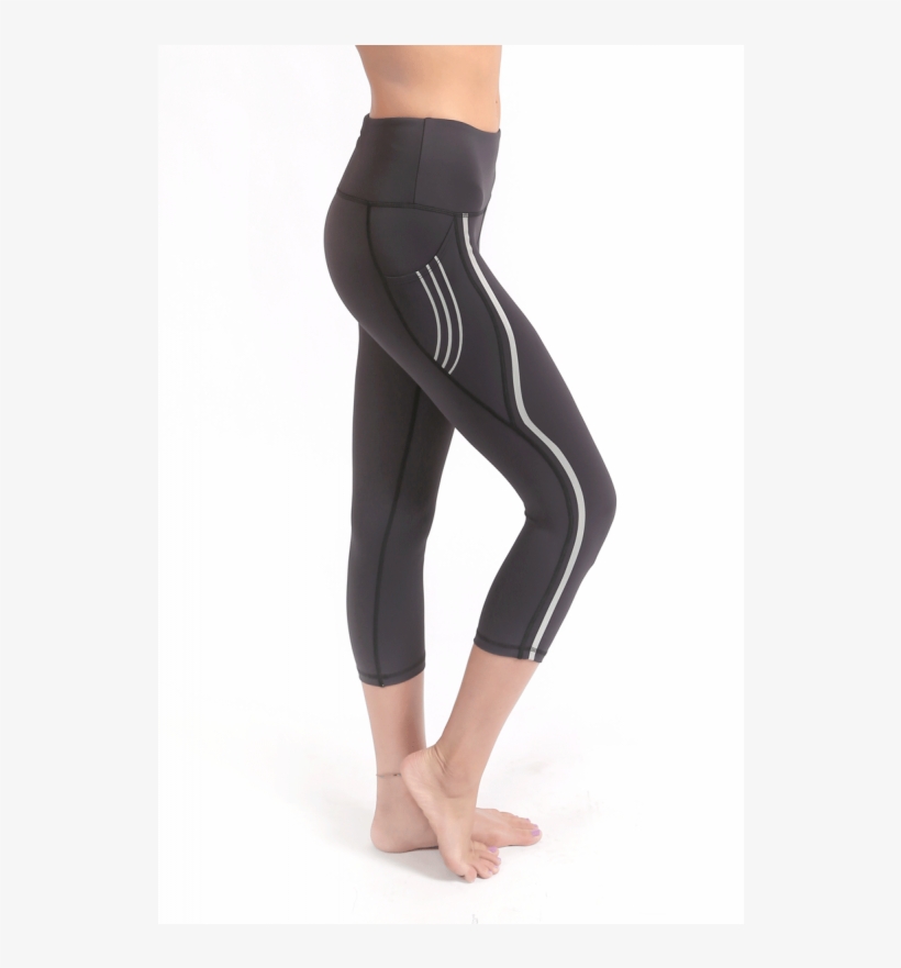 Race Runner Cropskin Racing Stripes - Tights, transparent png download