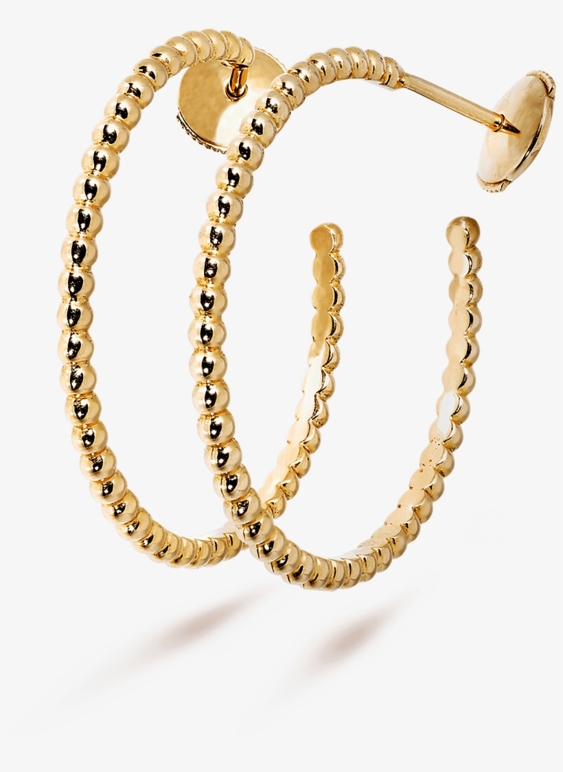 Perlée Pearls Of Gold Hoop Earrings, Small Model - Earring, transparent png download