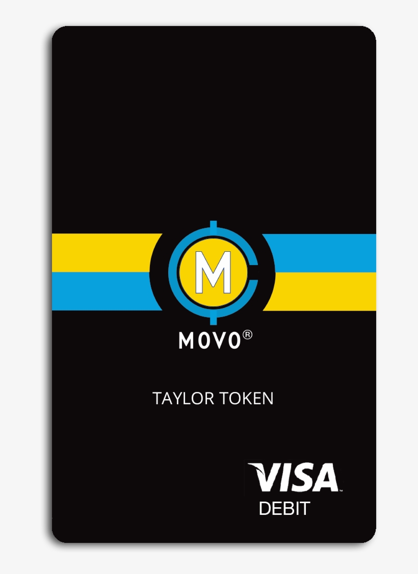 Visa® Prepaid Debit Plastic Card - Movo Debit Card, transparent png download