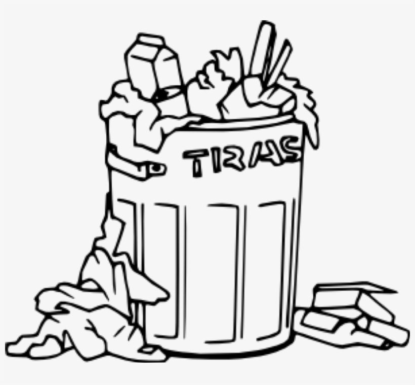 Memorial Day & Summer Trash Schedule - Clipart Trash Can Black And White, transparent png download
