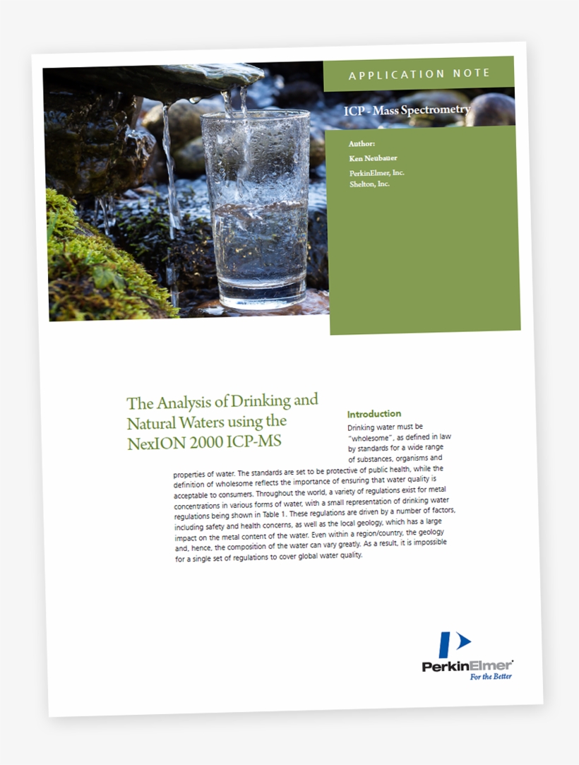 The Analysis Of Drinking And Natural Waters [application - Flyer, transparent png download