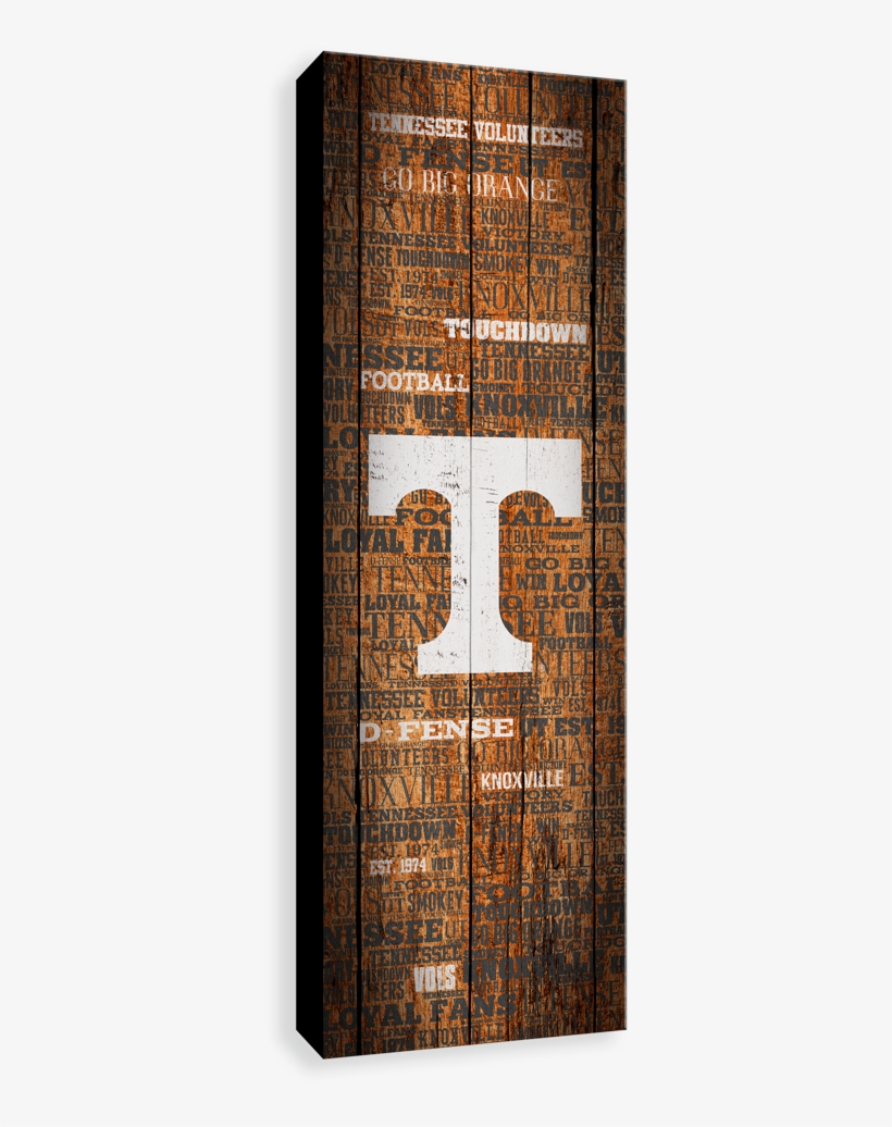 Tennessee Volunteers Typography On Wood - Home Door, transparent png download