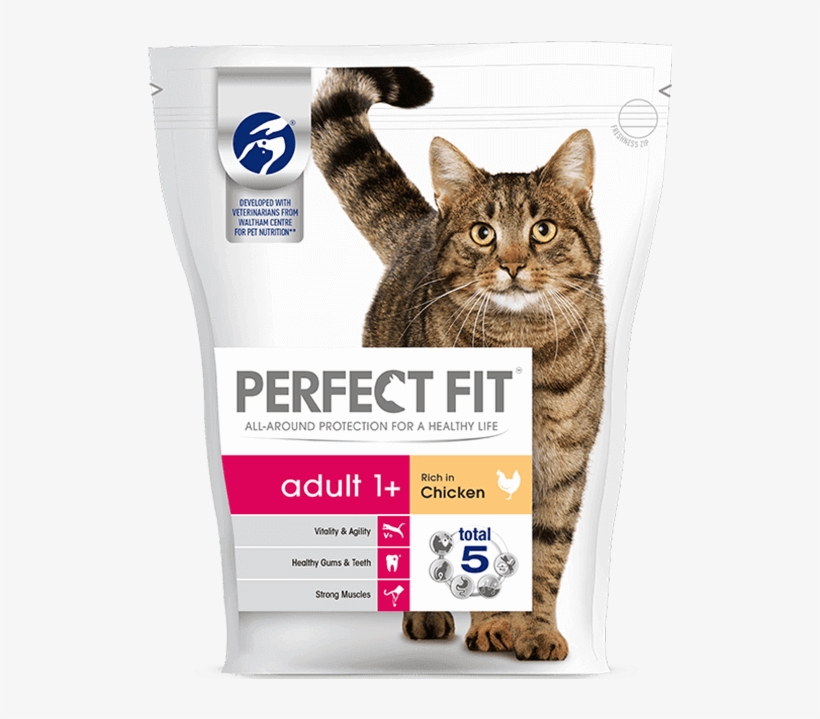 Adult-1 - Perfect Fit Cat Food, transparent png download