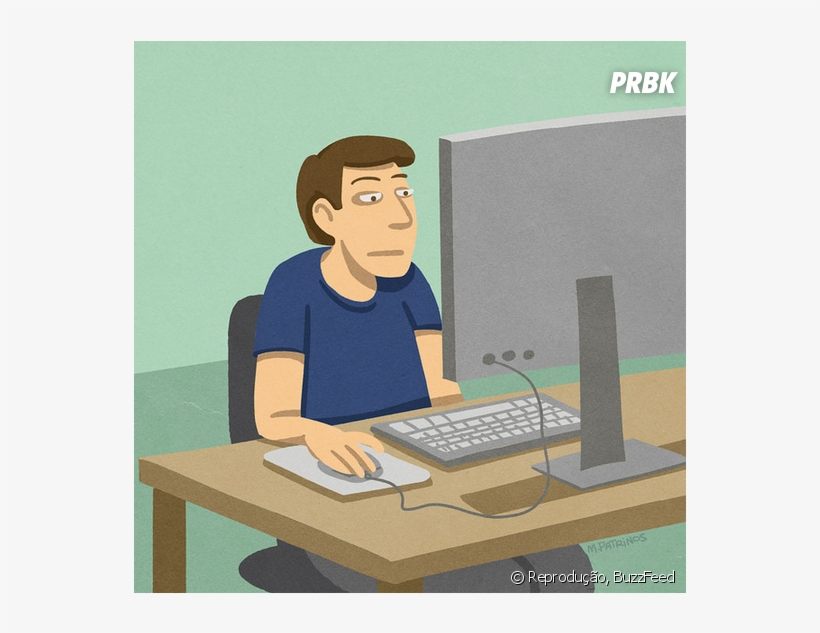 Você Usando O Computador No Dia A Dia - Usando Computador, transparent png download