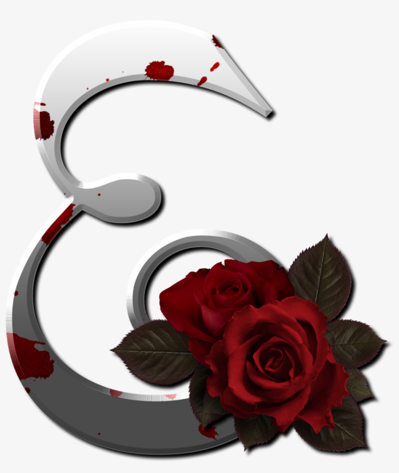 Marcos Gratis Para Fotos - Rosas Vermelhas Letra E Png, transparent png download