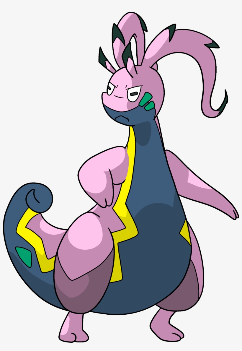 Alola Goodra Dragon/poison It's Very Ill Tempered Compared - Cartoon, transparent png download