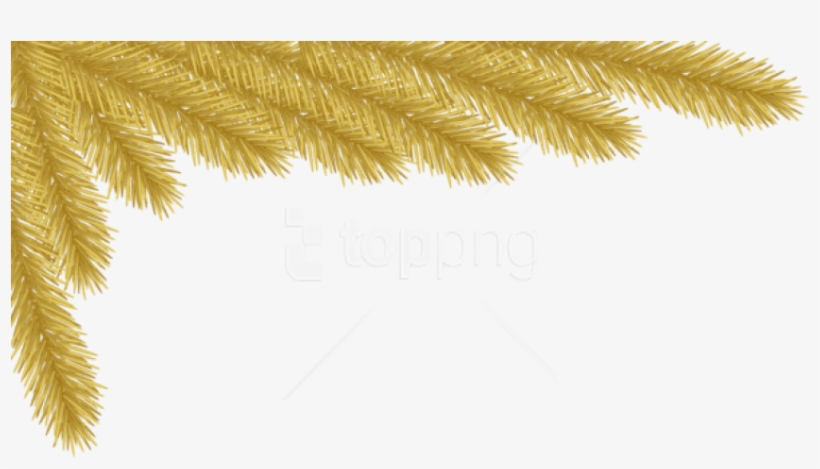 Free Png Christmas Gold Pine Corner Png Images Transparent - Clip Art Corners Free Christmas, transparent png download