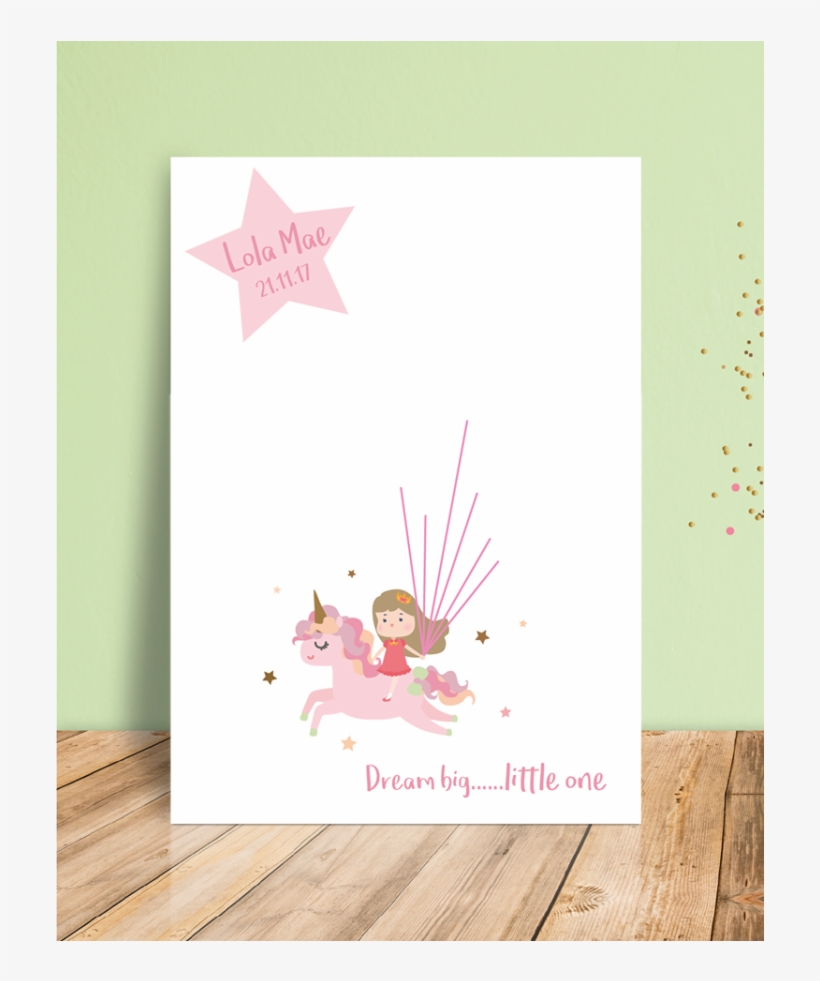 Unicorn Thumbprint Guestbook, transparent png download