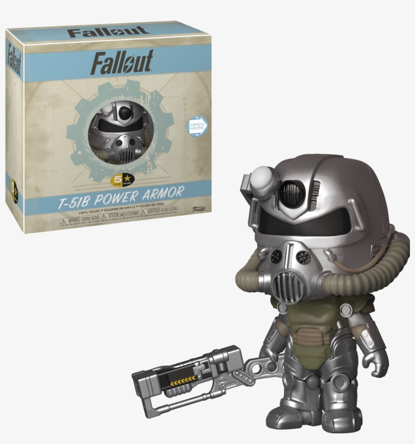 Fallout Figure "t-51b Power Armor" Funko 5 Star Series - Fallout T 51 Power Armor Figure, transparent png download