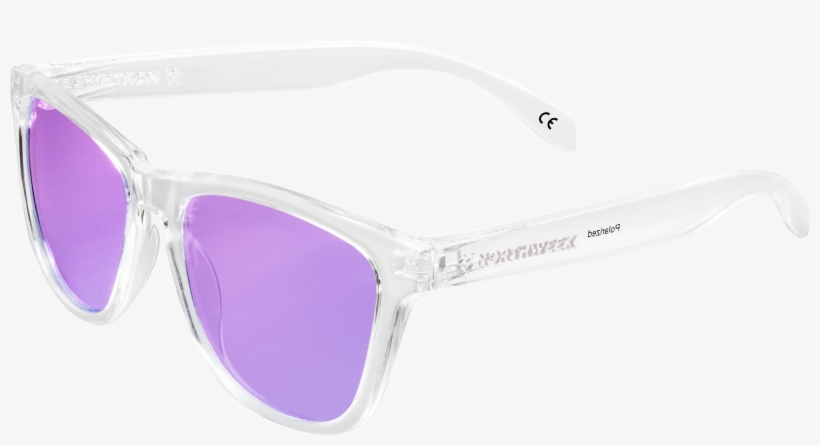Regular Bright White Transparent Purple L 0061c47a - Plastic, transparent png download