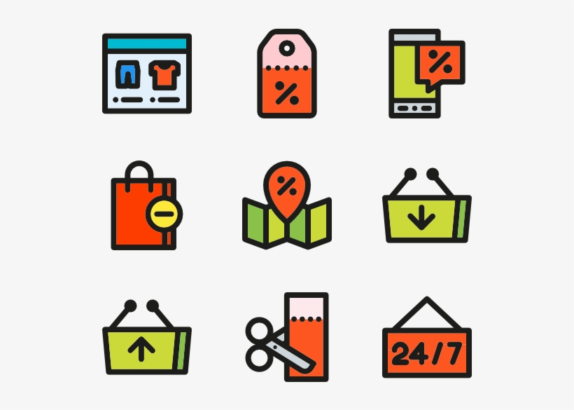 Shopping Bag Icons, transparent png download