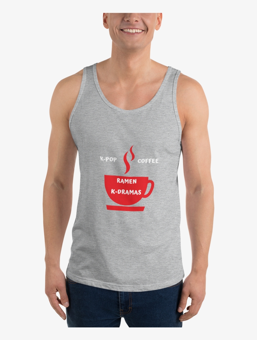 K Pop Coffee Ramen K Dramas Men Tank Top - Top, transparent png download