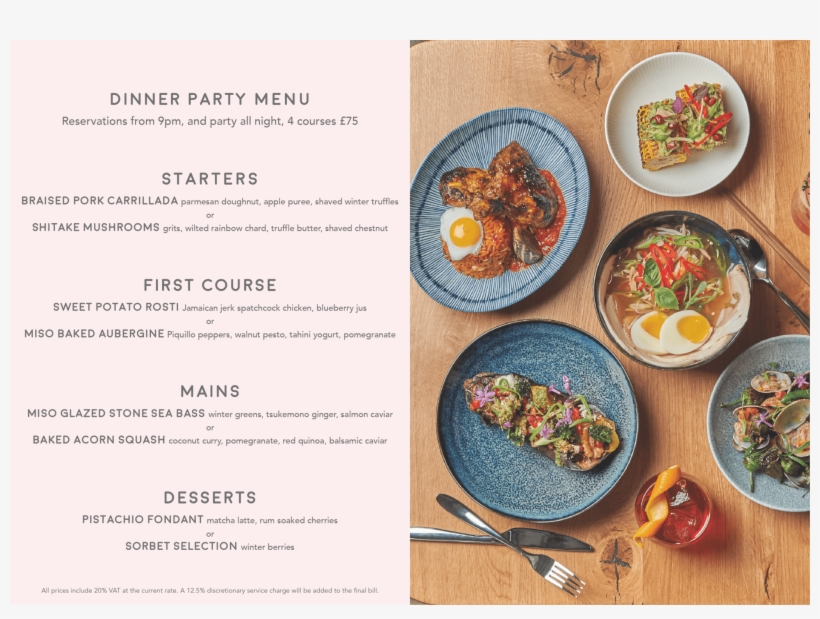 Bowls Nye Menu Party Menu - Bowls Soho, transparent png download