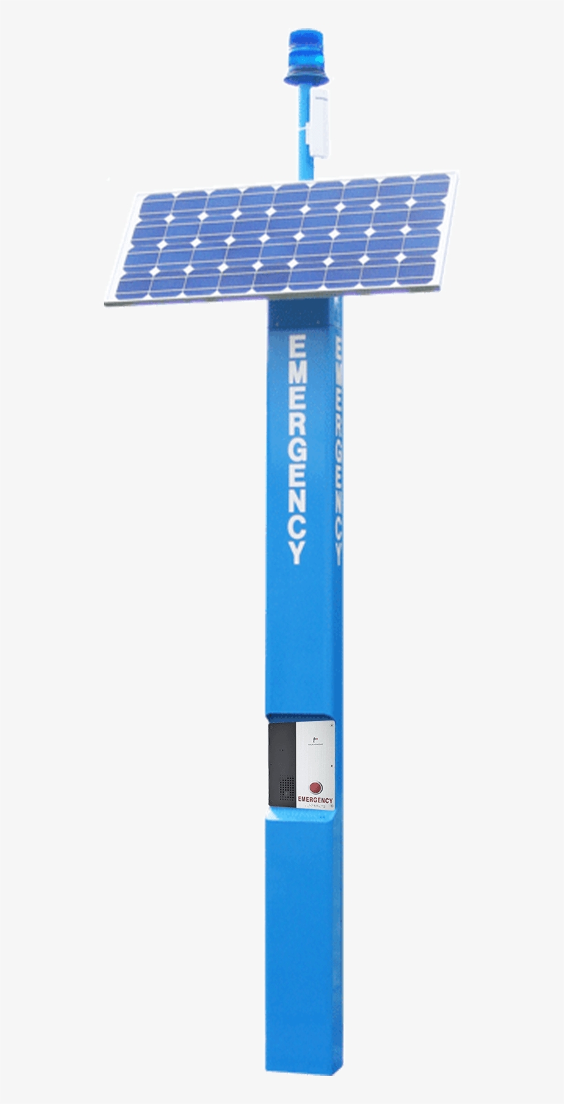 Solar Powered Emergency Phone Tower - Cross, transparent png download