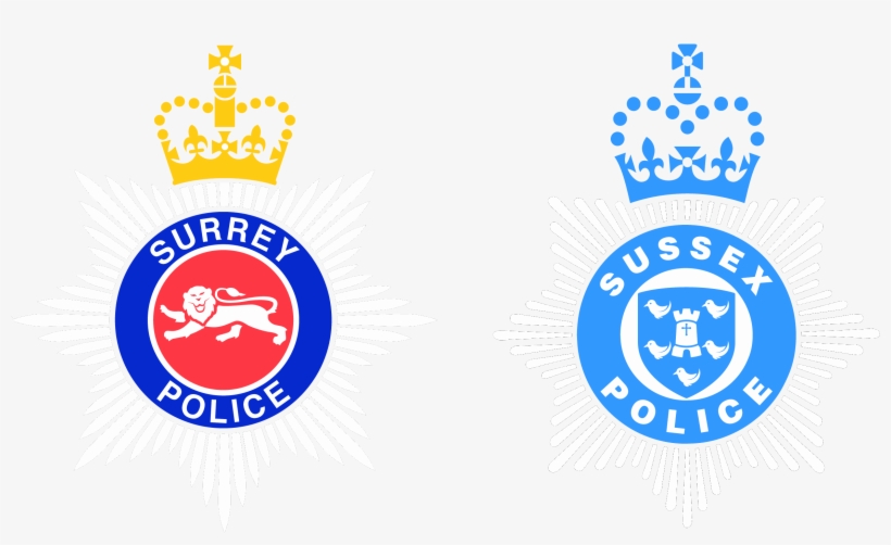 In Partnership With Surrey & Sussex Police - Sussex And Surrey Police, transparent png download