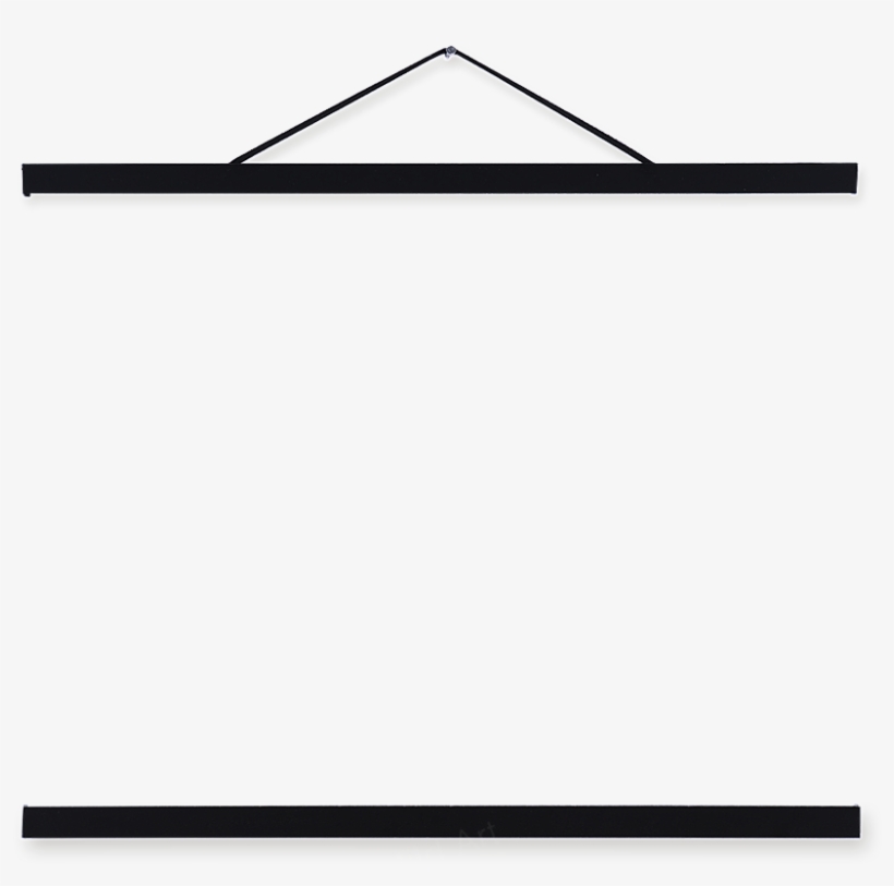Magnet Poster Hanger Black 4 3 Frame - Triangle, transparent png download